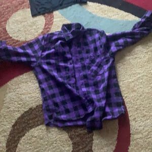 Men’s purple flannel